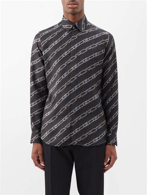 silk fendi shirt|men's ready to wear silk shirts.